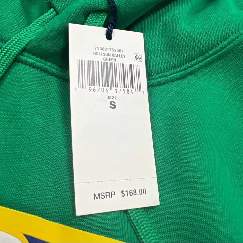 POLO Ralph Lauren Fleece Ski Alpine Mountain Green Hoodie Men’s Small $168 NWT - Picture 4 of 5